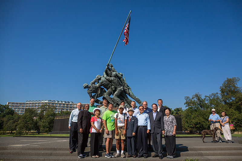 Mr. Machida, Marine Corp Memorial, DC