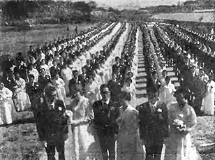 Oct 21 1970 777 Couples holy marriage blessing ceremony