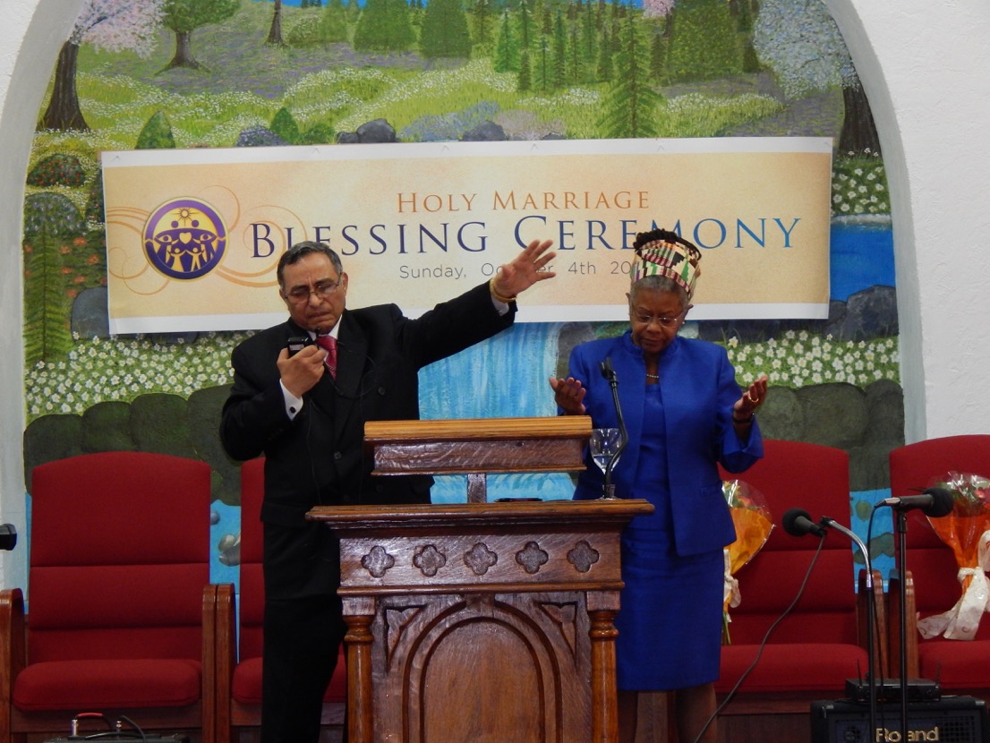 Pastor Yousef and Pastor Emma Loftin-Woods offer prayer Yonkers