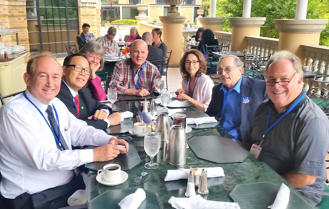 brainstorming at the patio