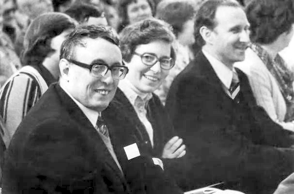 Rev. and Mrs. Peter Koch in Mauny, France, May 1978. To the right, Rev. Reiner Vincenz, spiritual son of Rev. Koch.