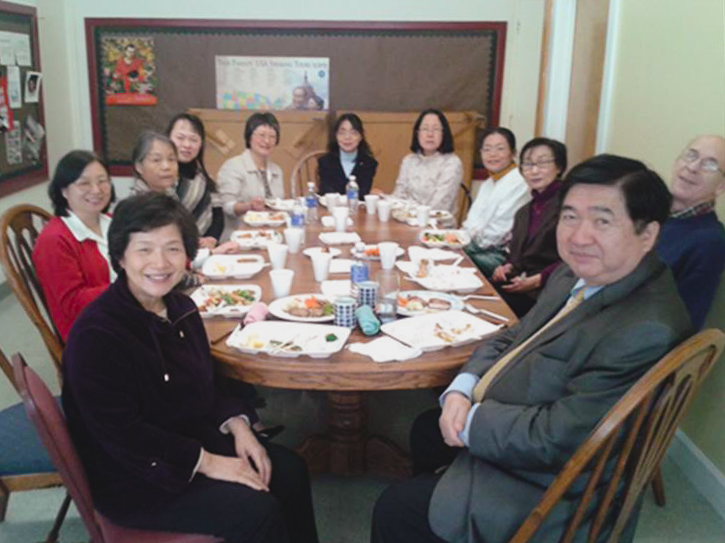 Luncheon Meeting with Rev. and Mrs. David Kasbow and Kodan sisters